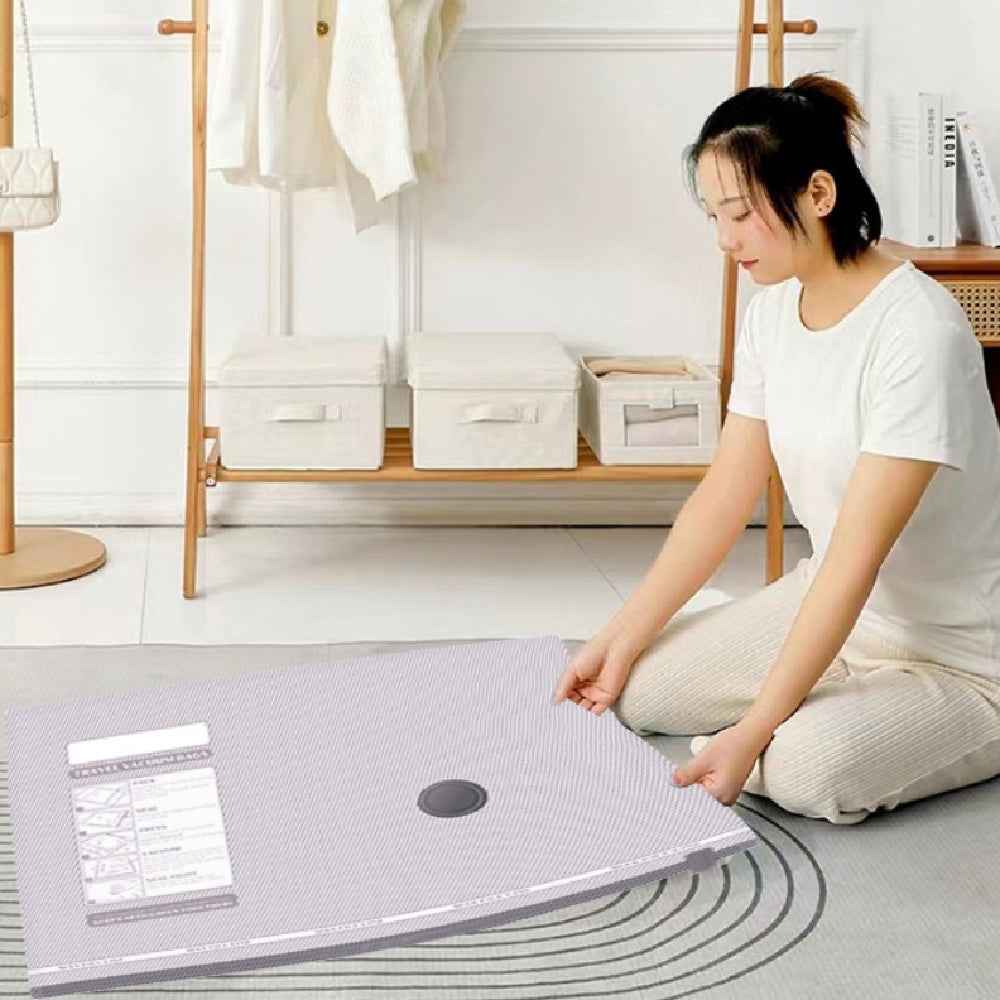 Vacuum Compression Bag Set with Portable Electric Pump - 80% Space Saver for Luggage & Suitcase Packing
