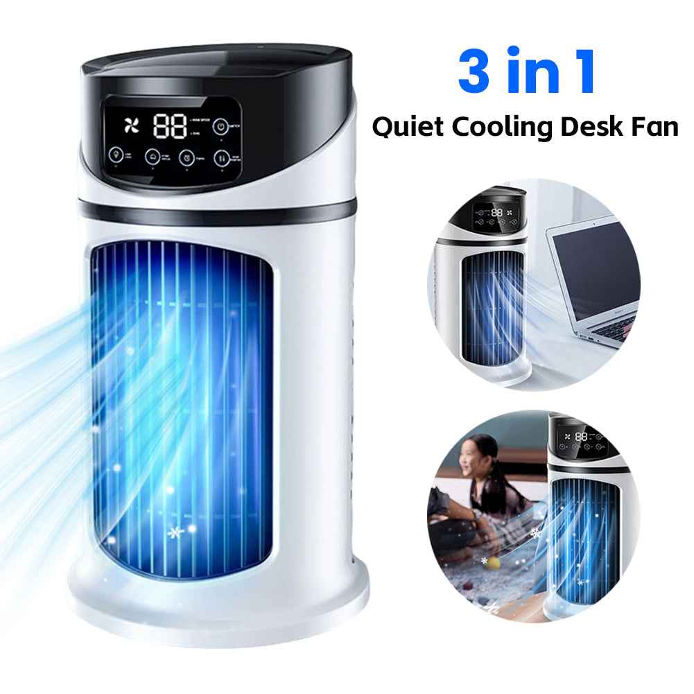 Portable USB Mini Air Conditioner & Desk Cooler Fan