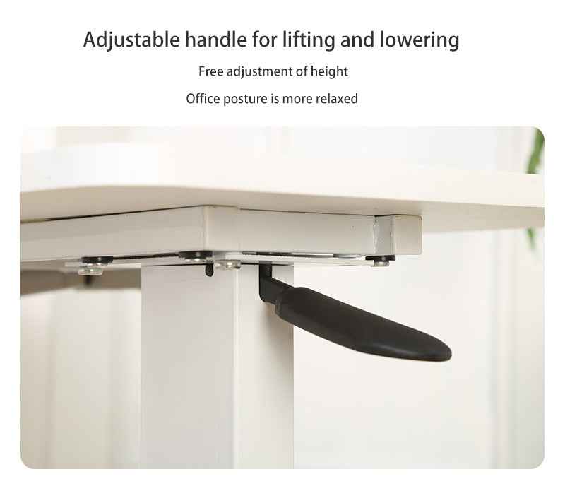 Adjustable Mobile Rolling Overbed Table & Bedside Laptop Stand with Wheels – White