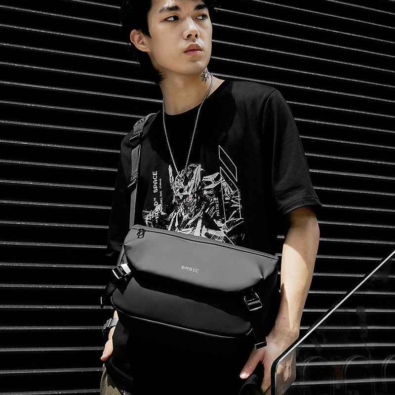 Men's Minimalist Canvas Messenger & Satchel Bag | Crossbody Shoulder School Bag