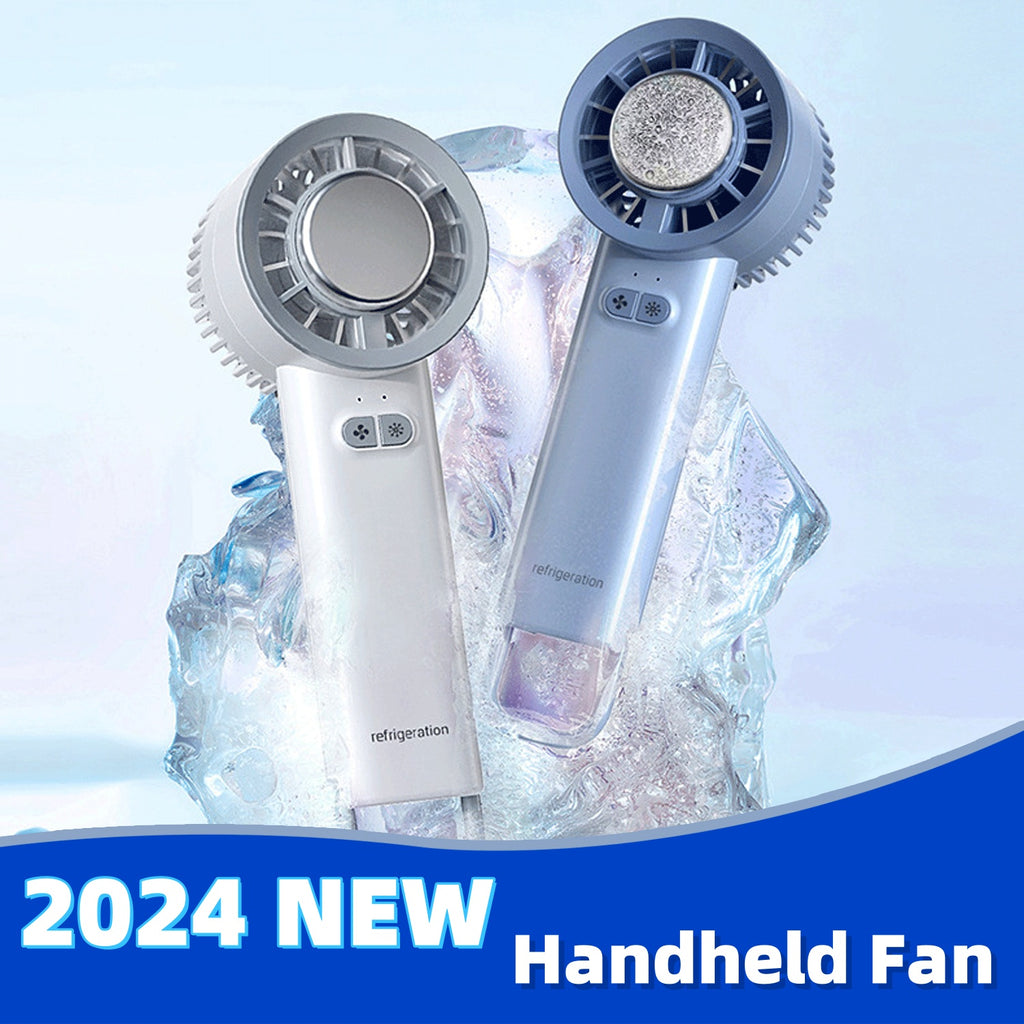 Summer Gadget Handheld Turbo Jet Fan Mini Portable Ice Cold Fan Generation Brushless Motor Wind High Speed Duct Fans Blower - Shop NCLC