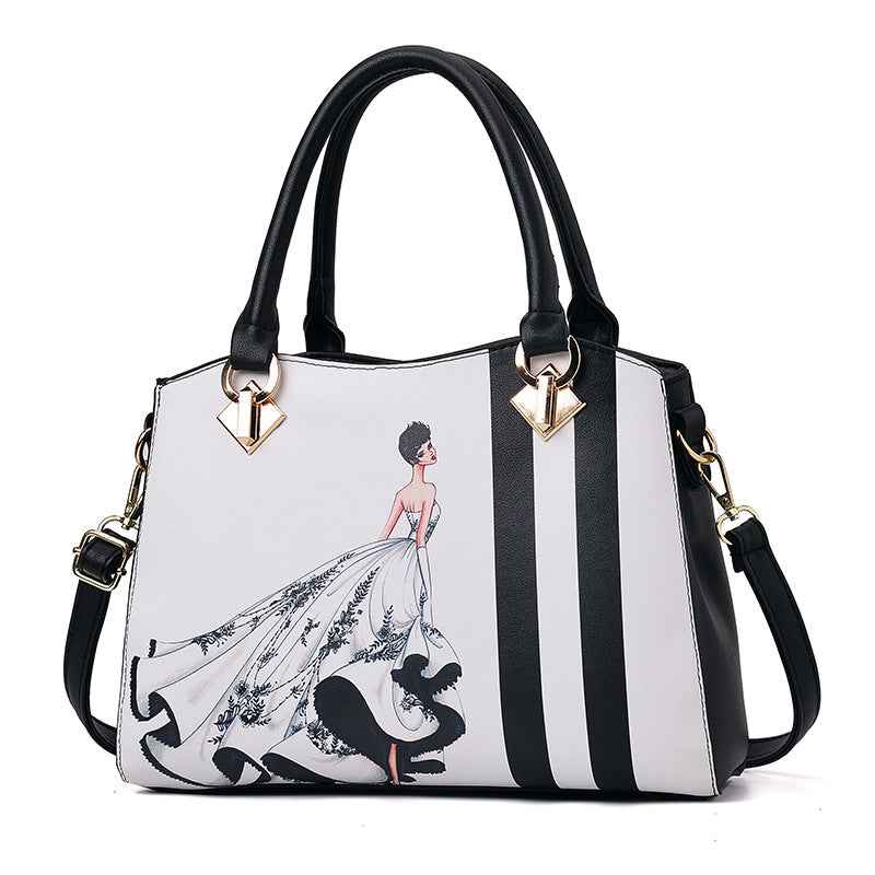 Women's Graphic Portrait Handbag - new fashion handbags