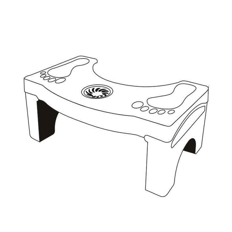 Foldable Plastic Toilet Stool | Compact Ergonomic Step Stool for Bathroom & Potty Aid