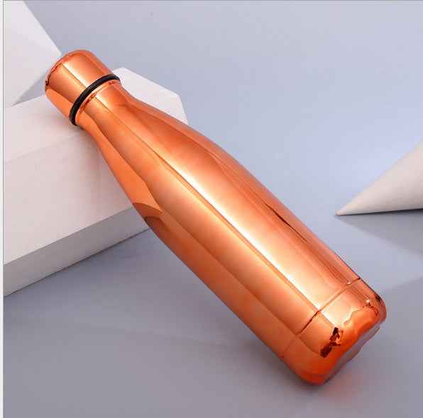 Stainless Steel Water Bottle, Vacuum insulated - BPA Free, 12h Hot & 24h Cold Drinks Bottle, Metal, 17 oz Leakproof, Ideal for Adult, Kids, Running