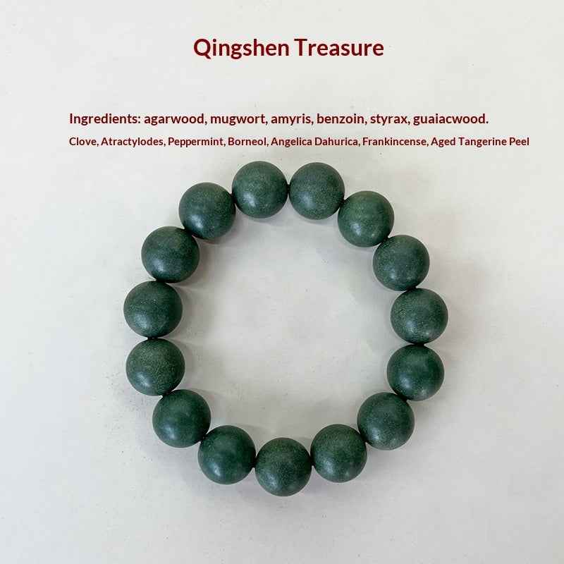 Premium Natural Agarwood Mosquito-Repellent Incense Bead Bracelet – DEET-Free & Calming