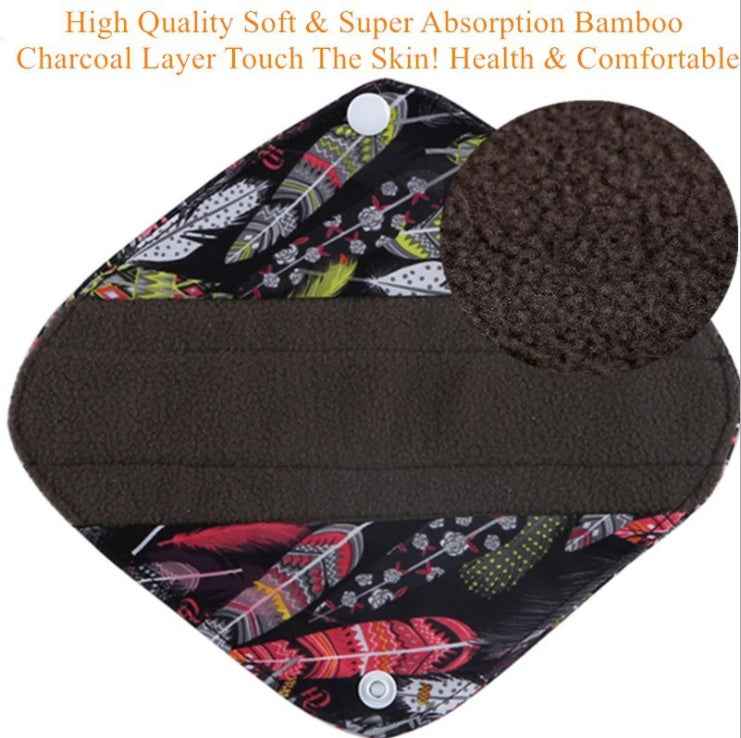 Reusable Bamboo Cotton Waterproof Sanitary Napkin | Washable Period Pad