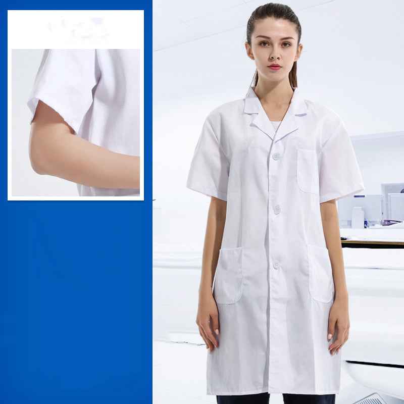 Professional Medical Lab Coat | Men's & Women's White Doctor Coat | Long & Short Sleeve Options