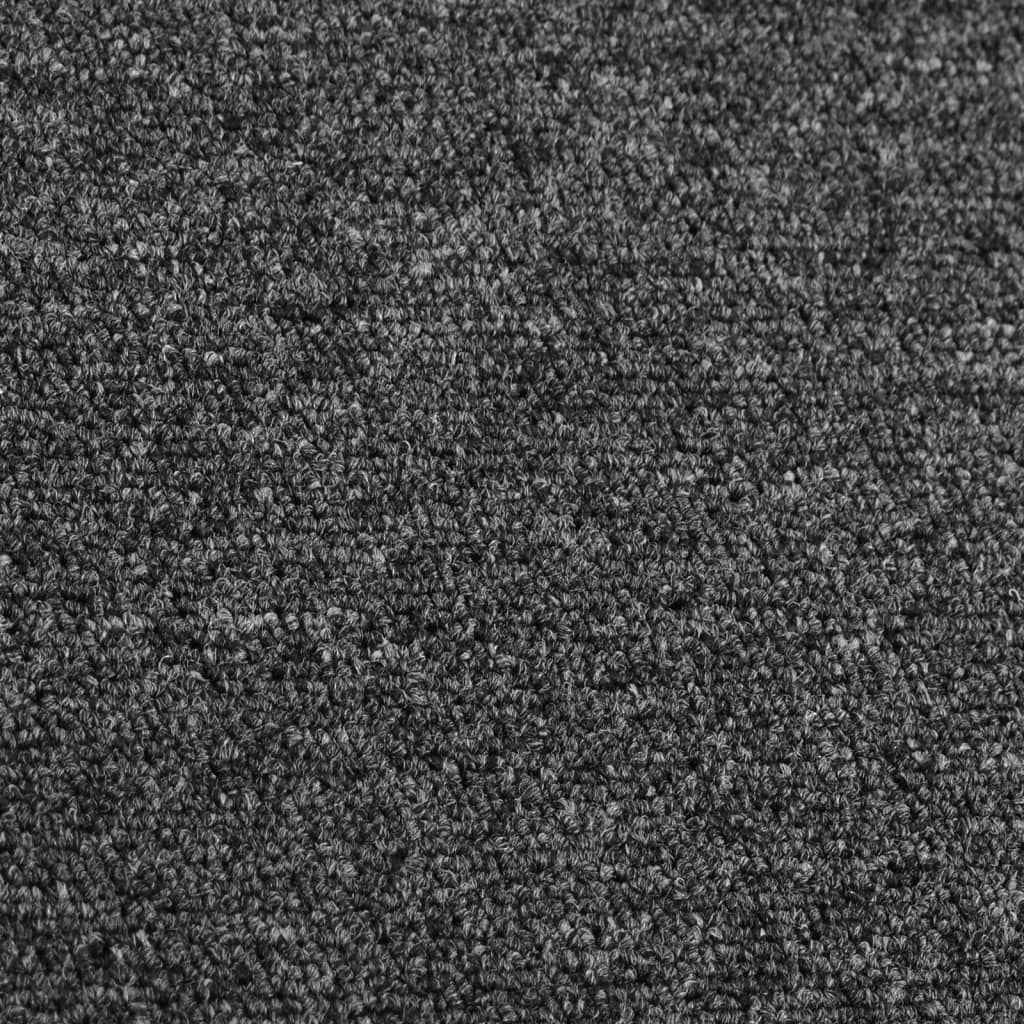 Modern Anthracite Carpet Runner | Washable Non-Slip Hallway & Kitchen Rug