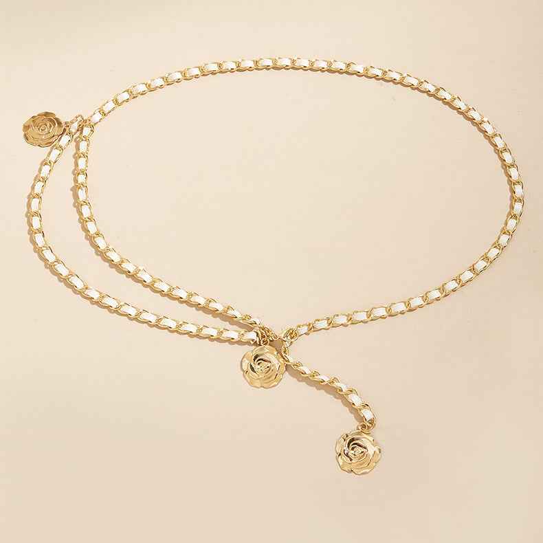 Women's Waist Chain Belt for Women – Adjustable Belly Body Chain Decorative Dress, Skirt, and Pants Accessory