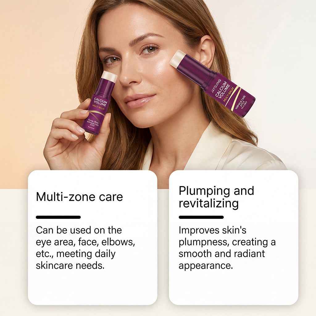 Calcium Volume Multi Balm All In One Volumizing, Hydrating Stick for Youthful-Looking, Helping Look of Fine Lines, Firming Care, Anti-Aging Care | For Under-Eyes, Neck, Forehead, Smile Lines, Lip Care | Korean Skincare