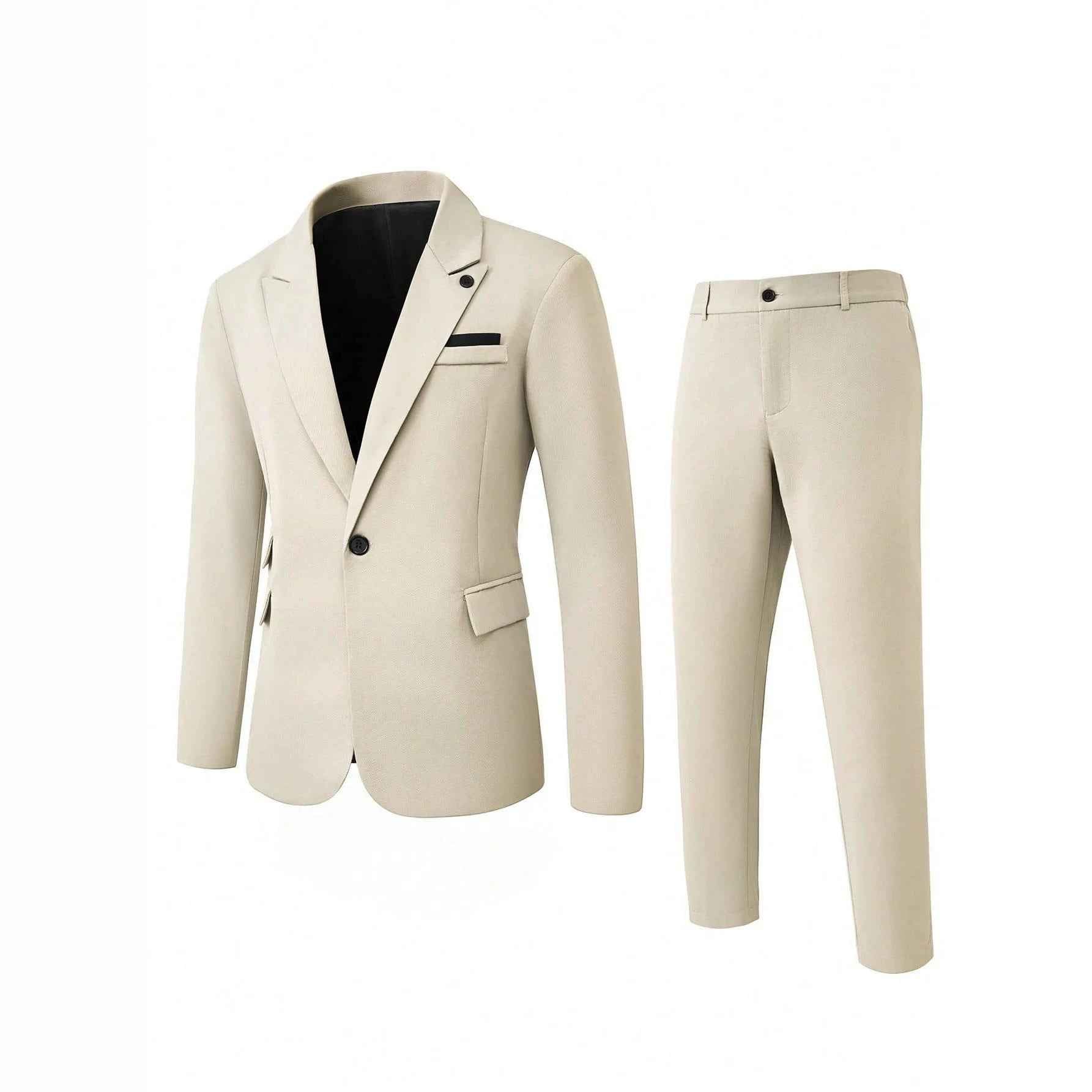 Men's Lightweight Business Evening Suit | Breathable Two-Piece Tailored Fit