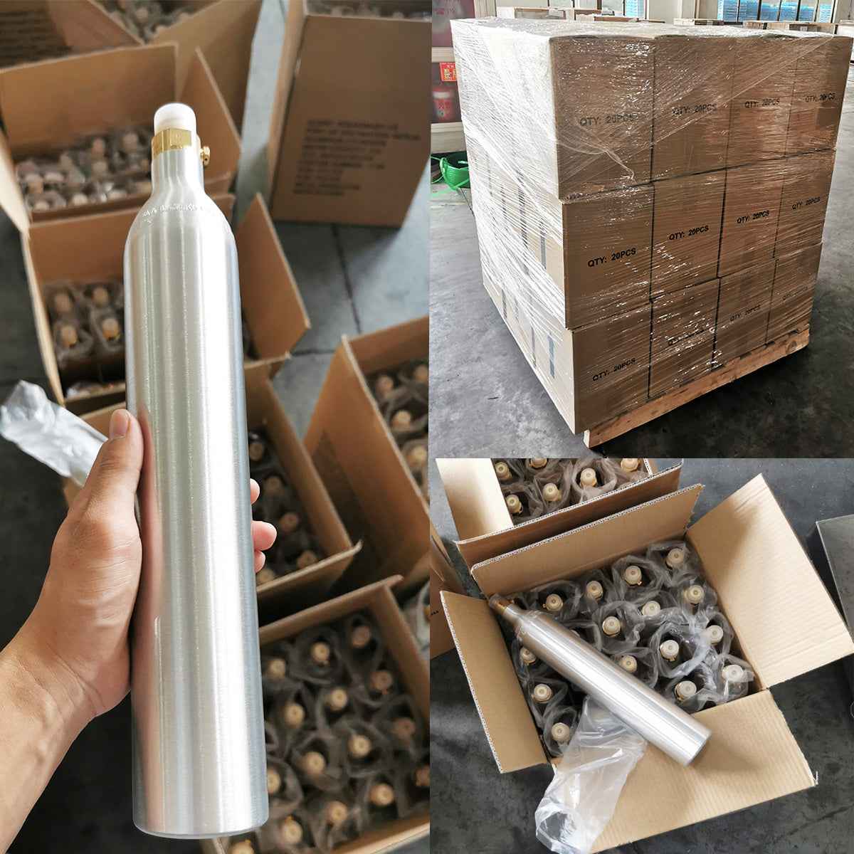 Small 15MPa High-Pressure CO2 Gas Cylinder | Lightweight Aluminum Carbon Dioxide Tank