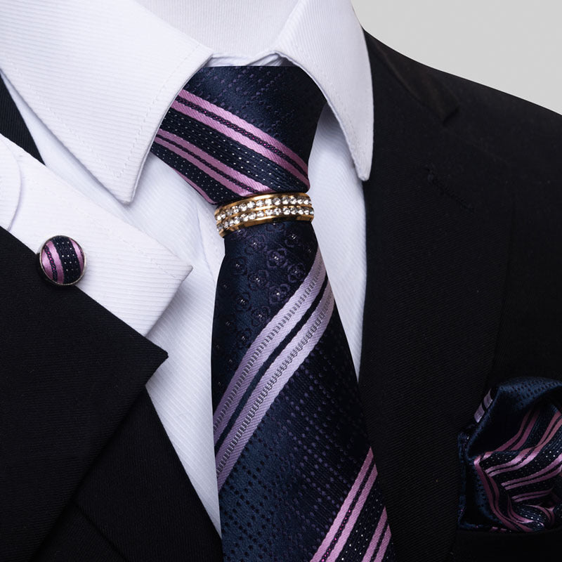 Multi Colored Striped Floral Mens Tie - Shop NCLC