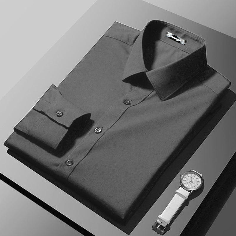 Long-sleeve Business Formal Professional Shirt Korean Style - Shop NCLC