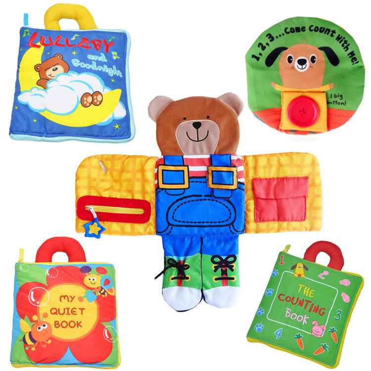 Tear-Proof Cloth Books for Babies | Washable Toddler Sensory Toys