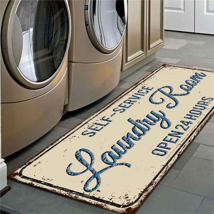 Non-Slip Laundry Room Mat | Washable Floor Rug for Washer & Dryer Area