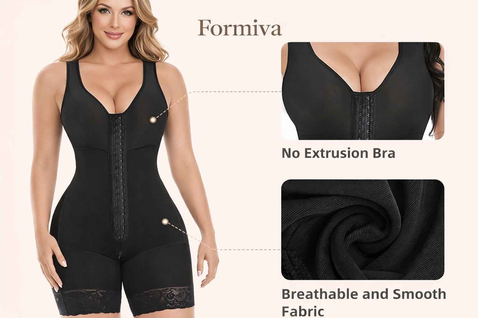 Colombian Full Body Shaper with Zipper Crotch | Tummy Control & Butt Lift