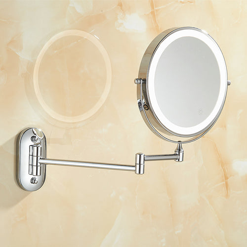 8-inch Folding LED Makeup Mirror, Wall-mounted Dressing Mirror - Shop NCLC