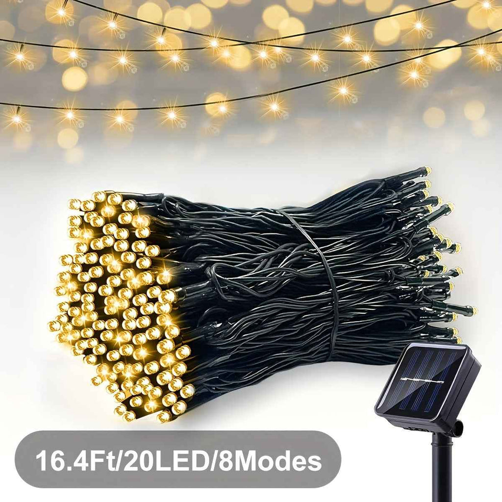 Solar LED String Lights Outdoor Decoration