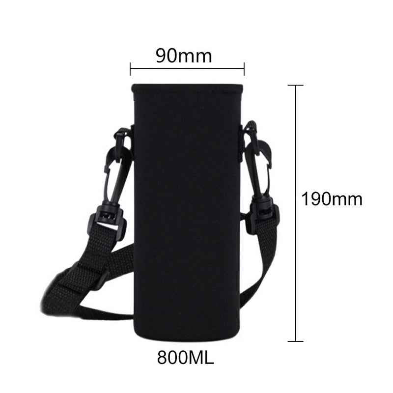 Water Bottle Carrier Bag with Phone Pocket for various sizes, Tumbler with Handle Accessories Insulated Water Bottle Holder Pouch with Strap Crossbody with Straw Cover