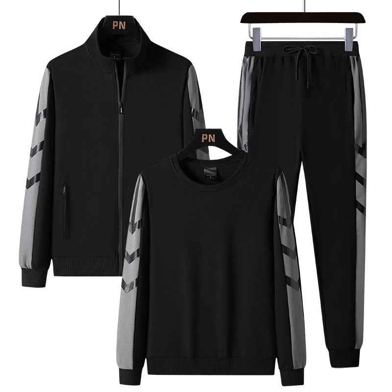 Boys 3-Piece Casual Zip-Up Sports Suit | Comfort Tracksuit Set