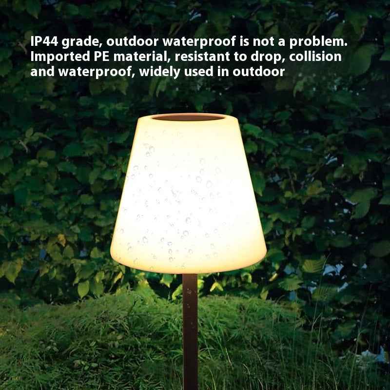 Outdoor Courtyard Rotational Plastic Solar Floor Lamp