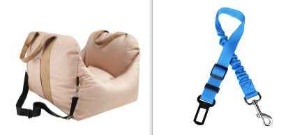 Pet Dog Car Carrier Seat Waterproof Basket Portable Car Seat Safety Travelling Mesh Hanging Bags Breathable Beds & Sofas