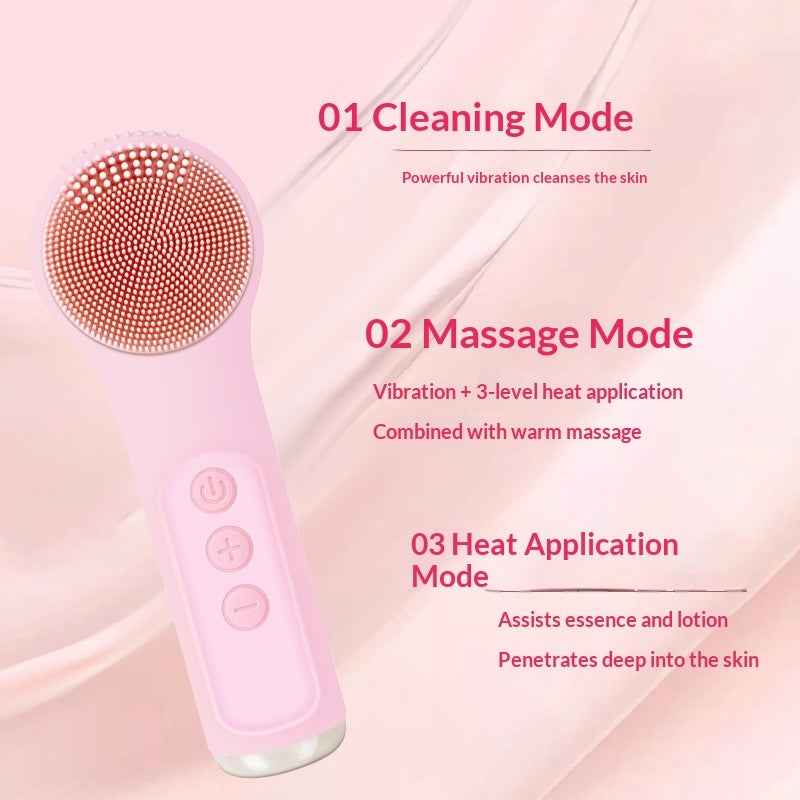 Electric Silicone Facial Cleansing Brush – Deep Pore Cleanser & Face Scrubber for Glowing Skin