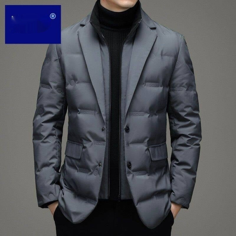 Fake Two-piece Suit Down Jacket Business Men - Shop NCLC