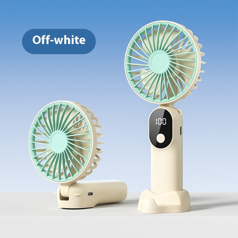 Desktop Folding Little Fan USB Charging Portable Small Handheld Fan Little Fan Women/Men - Shop NCLC