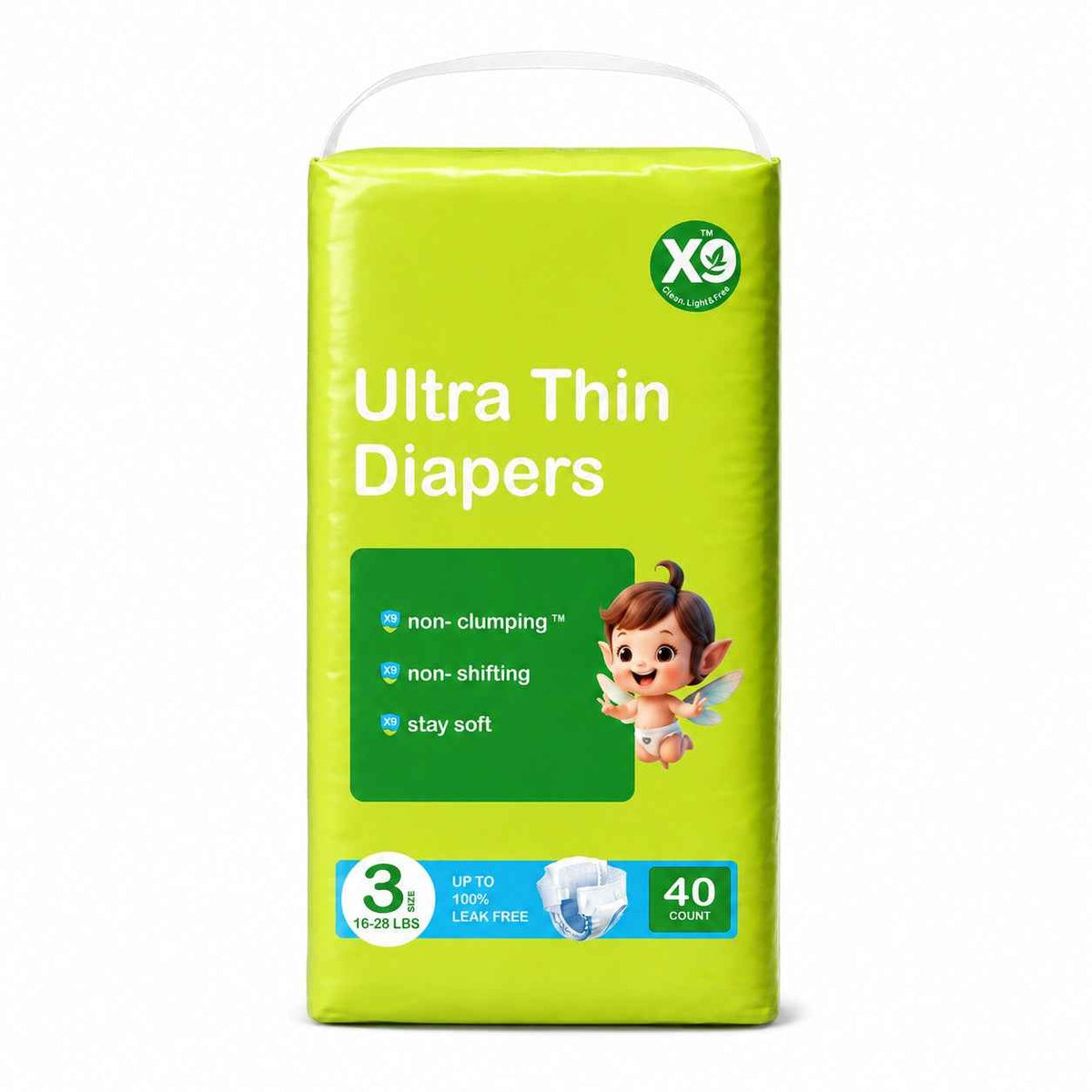 Ultra-Thin Disposable Baby Diapers | Leak-Proof, Super Absorbent & Breathable Soft Care