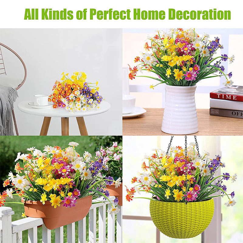 UV Resistant Artificial Flowers for Outdoor & Indoor Decor - Colorfast Fake Plastic Plants - Shop NCLC