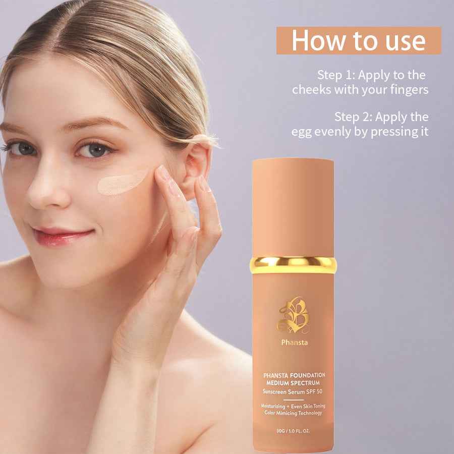 4-in-1 Bionic Color-Changing Concealer Foundation – Moisturizing, Repair & Full Coverage Makeup