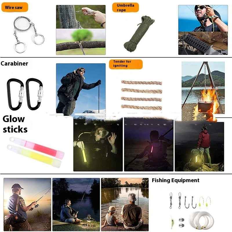 Ultimate Wilderness Survival Kit & First Aid Suit – Compact Emergency Gear for Camping & Backpacking