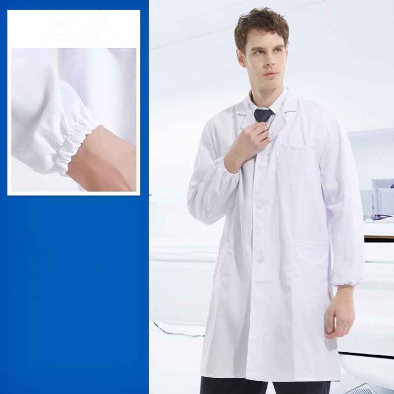 Professional Medical Lab Coat | Men's & Women's White Doctor Coat | Long & Short Sleeve Options