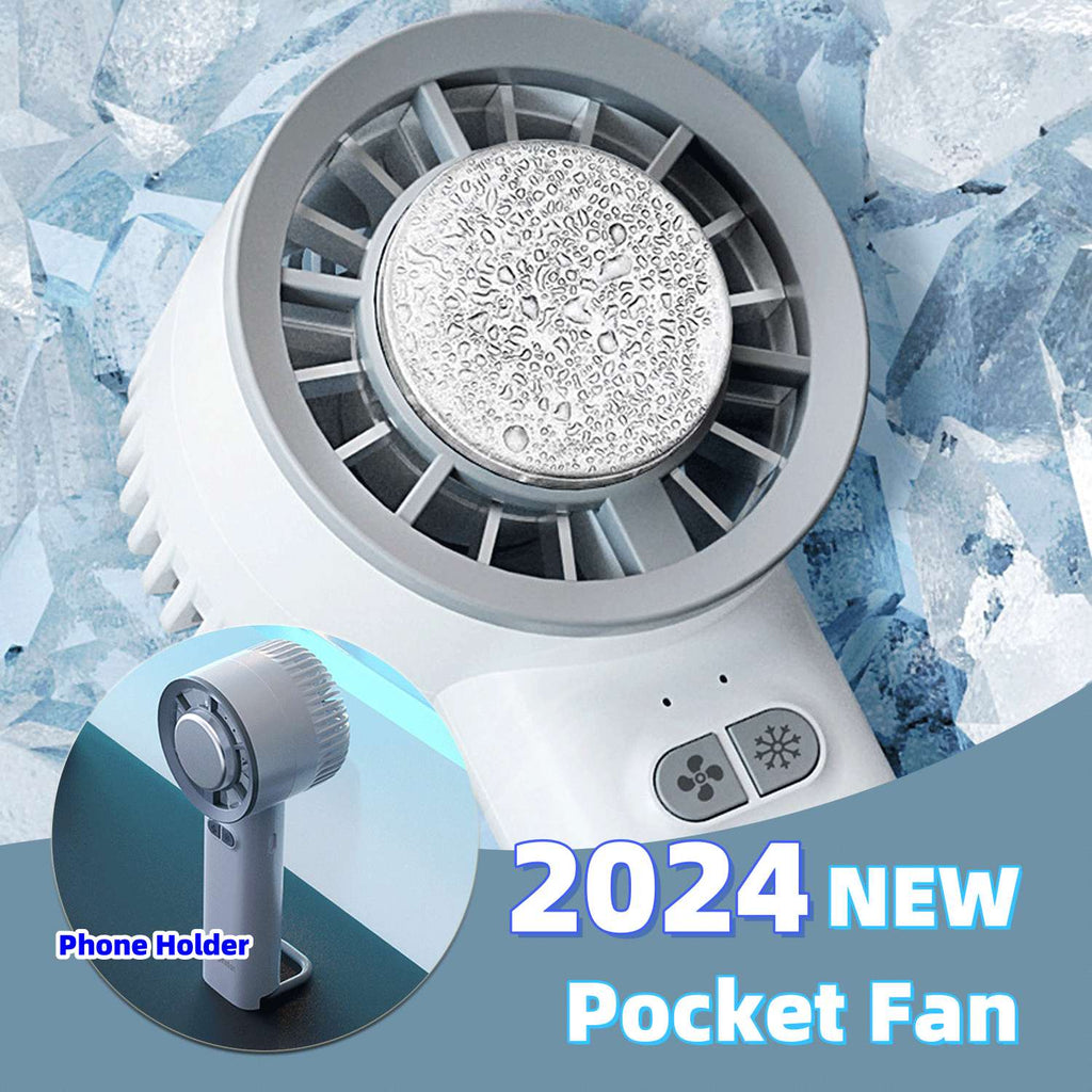 Summer Gadget Handheld Turbo Jet Fan Mini Portable Ice Cold Fan Generation Brushless Motor Wind High Speed Duct Fans Blower - Shop NCLC