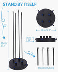 Adjustable Standing Misting System for Outside Patio & Garden – Portable Beach & Backyard Water Mister