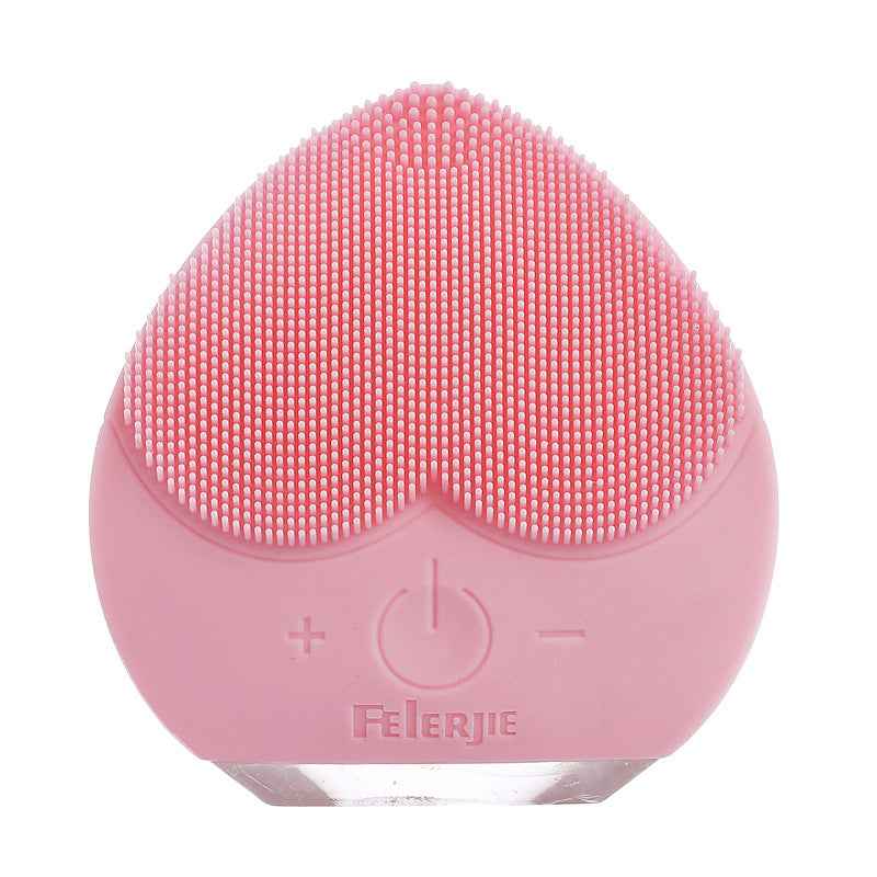 Electric Silicone Facial Cleansing Brush | Waterproof Sonic Skin Scrubber & Massager