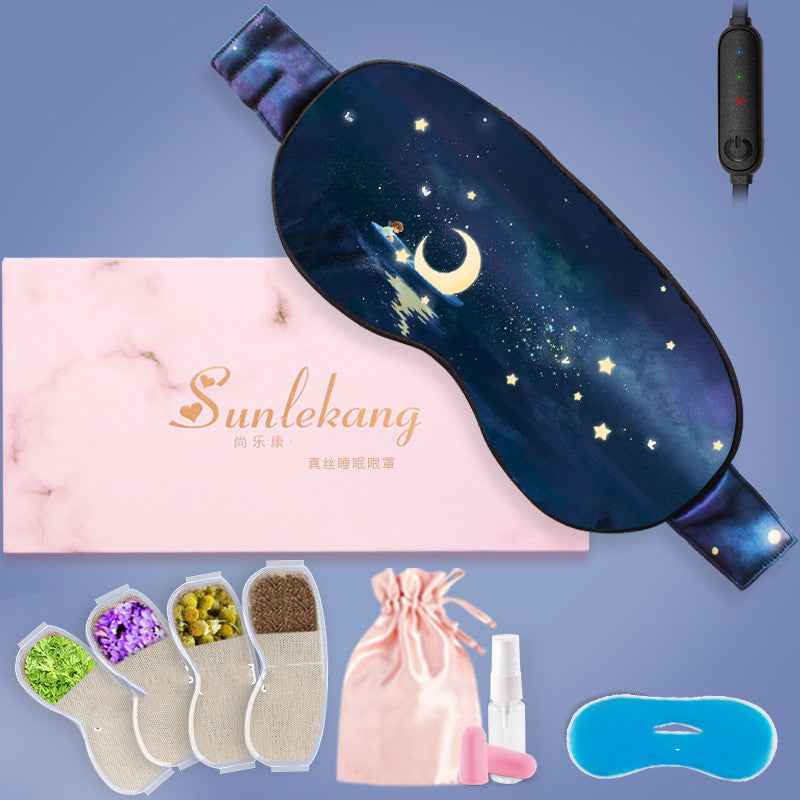 Rechargeable Heated Eye Mask for Dry Eyes – Cordless Warm Steam Compress
