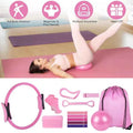 All-in-One 14Pcs Pilates Kit with Ring, Yoga Ball & Resistance Bands + Carry Bag