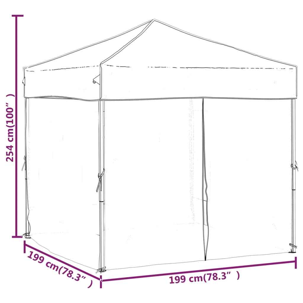 Foldable Pop-Up Party Tent with Sidewalls – Anthracite (Available in 6.5x6.5, 10x10 & 10x20 Sizes)