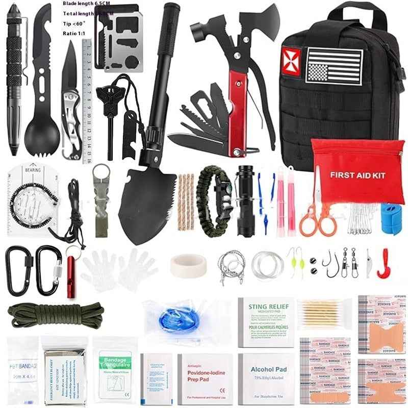 Ultimate Wilderness Survival Kit & First Aid Suit – Compact Emergency Gear for Camping & Backpacking
