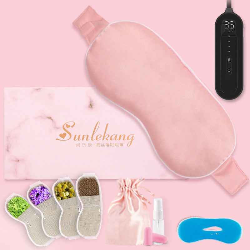 Rechargeable Heated Eye Mask for Dry Eyes – Cordless Warm Steam Compress