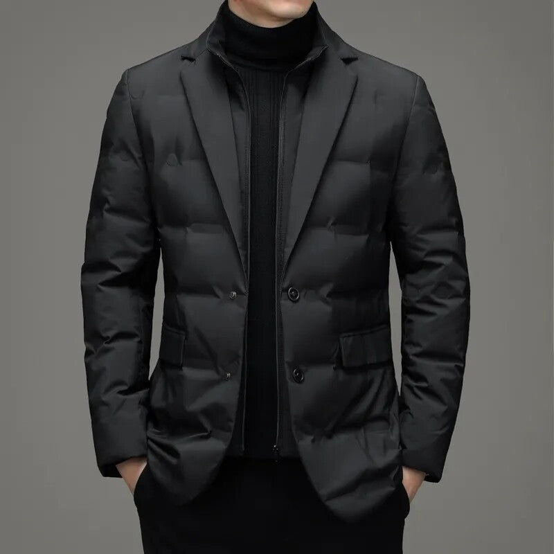 Fake Two-piece Suit Down Jacket Business Men - Shop NCLC
