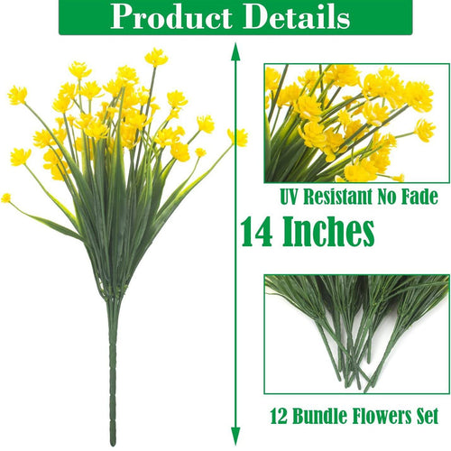 Artificial Outdoor Flower Artificial Flower Indoor And Outdoor Flowers- Yard Home Patio Decor - Shop NCLC
