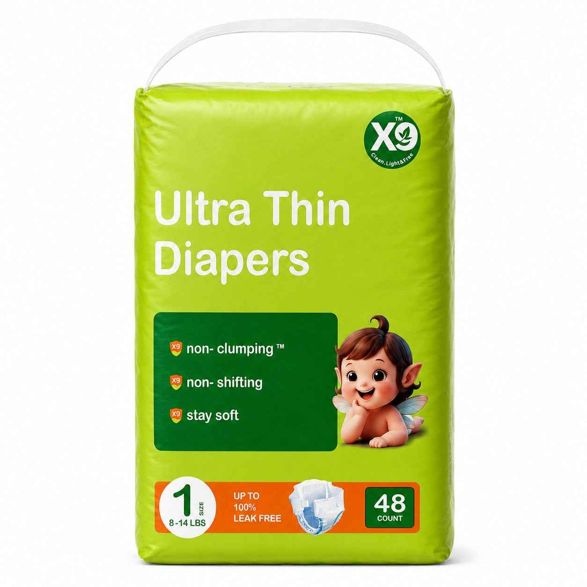 Ultra-Thin Disposable Baby Diapers | Leak-Proof, Super Absorbent & Breathable Soft Care