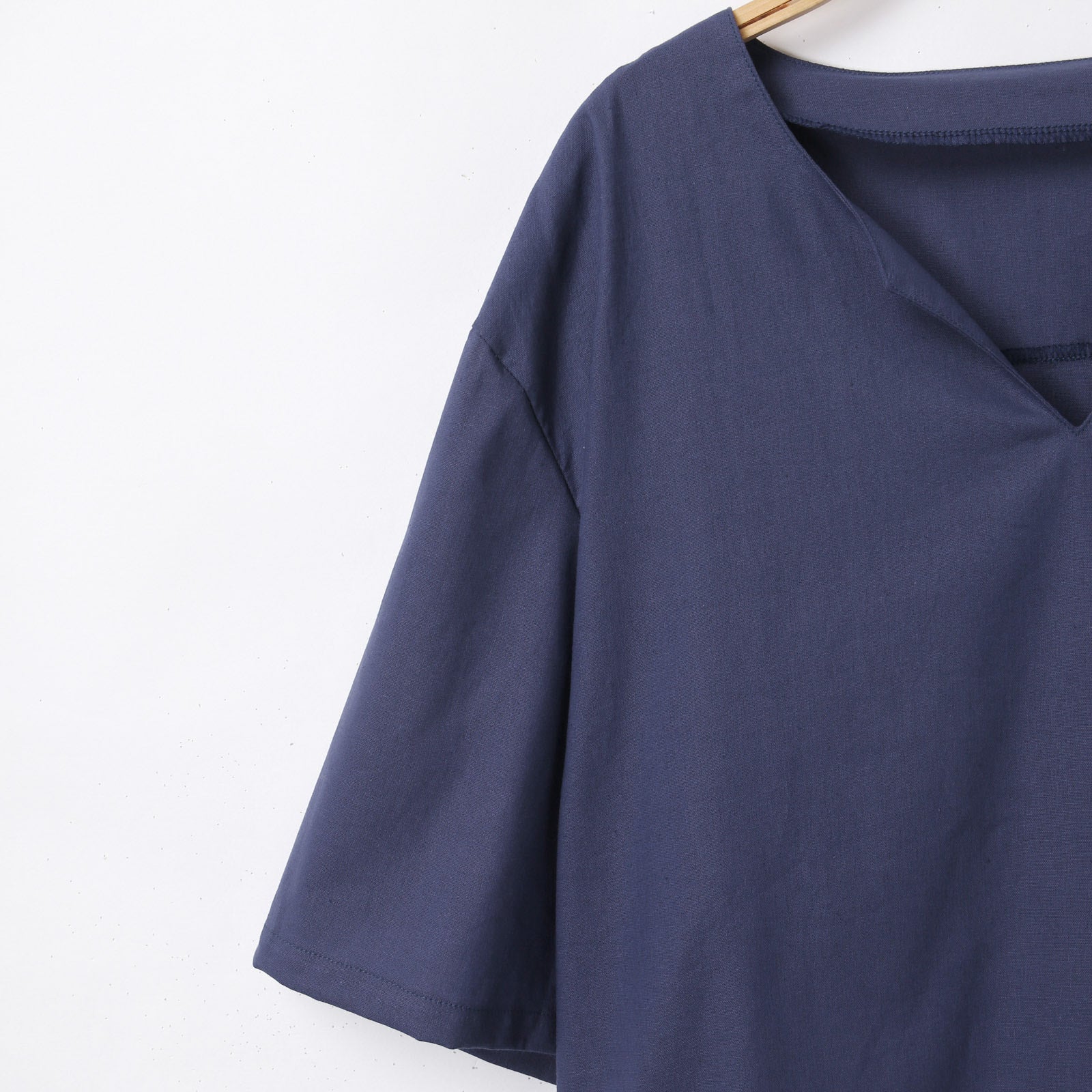 Men's Solid Color Short Sleeve Casual Shirt - Shop NCLC