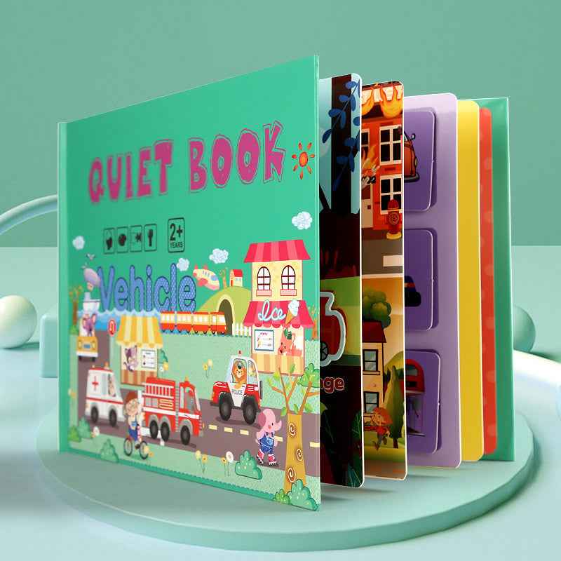 Reusable Sticker Book for Toddlers & Kids – Educational Paste & Play Activity Book for 3-6 Years | Screen-Free Travel Toy