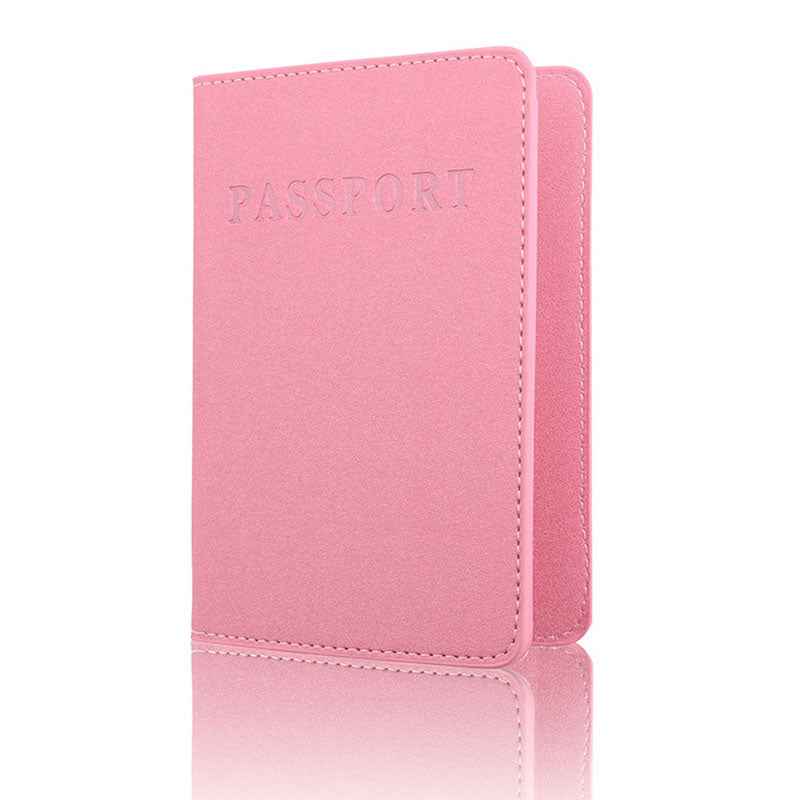 Solid Color Passport Holder | Slim & Long Travel Document Organizer