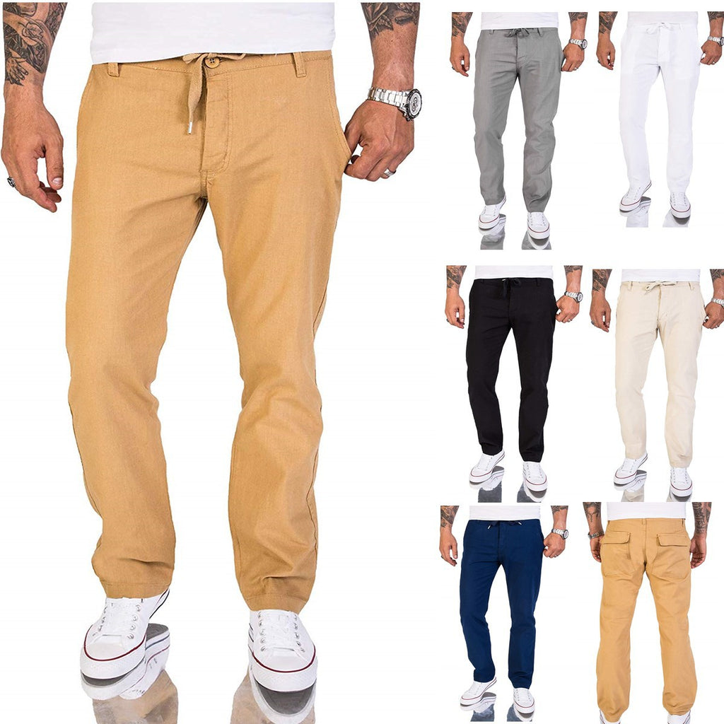 Men's Casual Pants Classic Solid Color - Shop NCLC